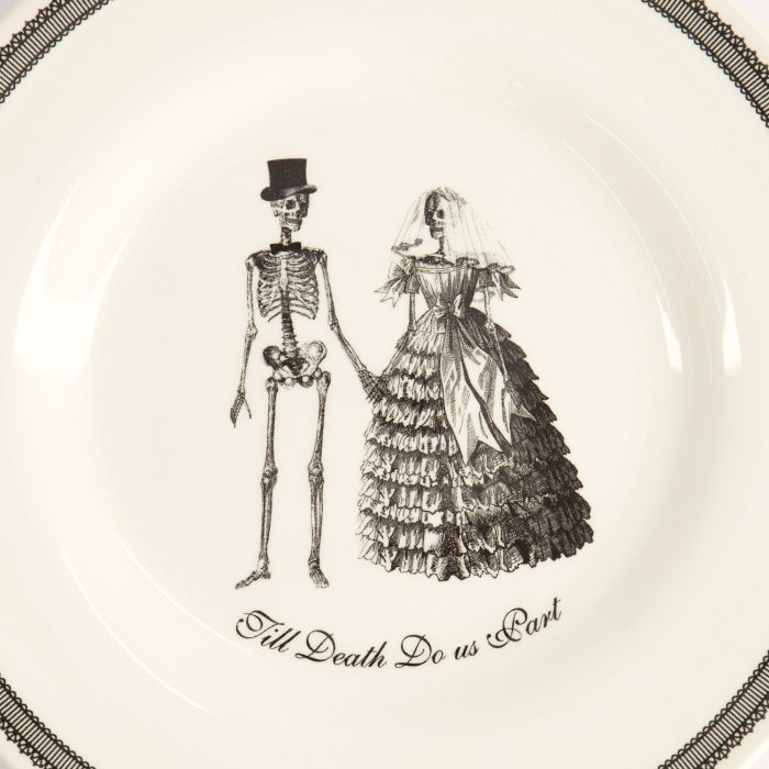 Tokyo Design Studio - Design de crâne - Mariage - Assiette à petit-déjeuner - 21x2cm – Image 2