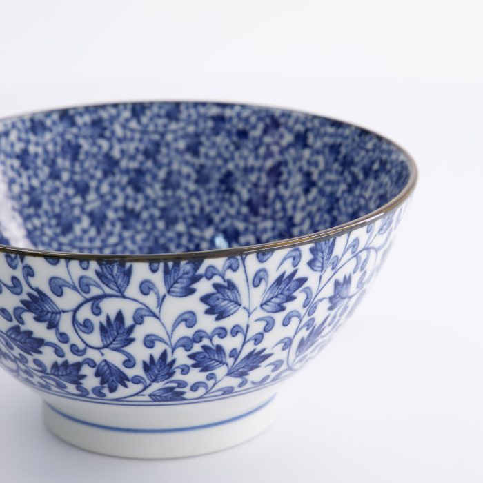 Tokyo Design Studio - Mixed Bowls - Hana - Bleu -18x9cm 1000ml - Karakusa – Image 4
