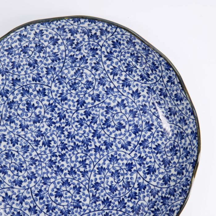 Tokyo Design Studio - Assiette Ronde - Hana - Bleu - 25,5x3,5cm - Karakusa – Image 2