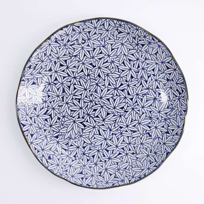 Tokyo Design Studio - Hana Blue - Assiette Ronde - 25,5x3,5cm - Momiji Maple – Image 2