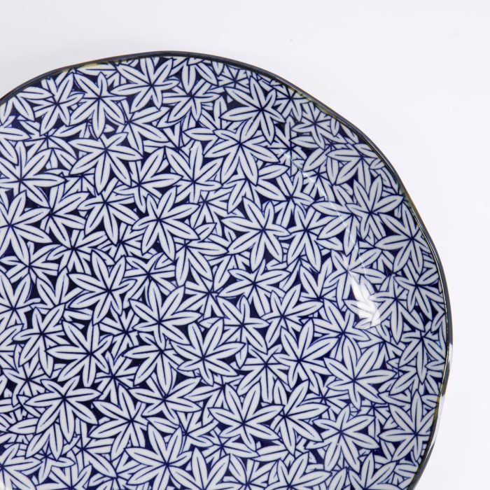 Tokyo Design Studio - Hana Blue - Assiette Ronde - 25,5x3,5cm - Momiji Maple – Image 4