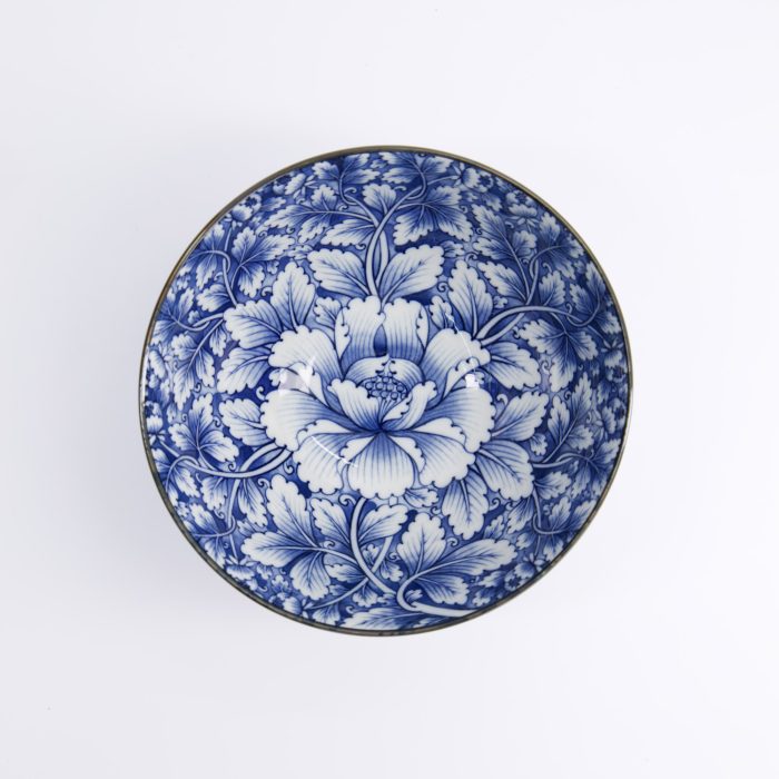 Tokyo Design Studio - Mixed Bowls - Hana - Bleu -18x9cm 1000ml - Dami Botan – Image 3