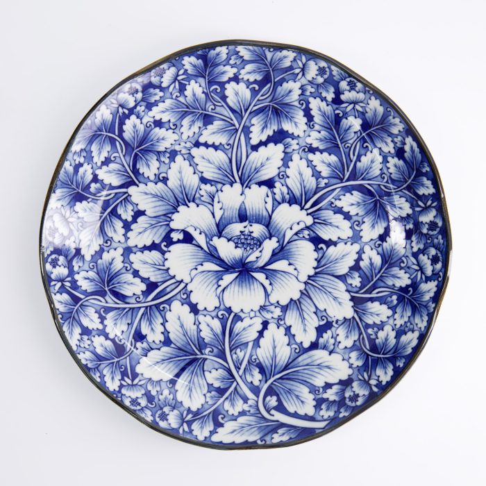 Tokyo Design Studio - Hana Blue - Assiette Ronde - 25,5x3,5cm - Dami Botan – Image 2