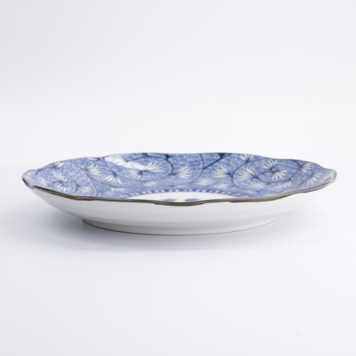 Tokyo Design Studio - Hana Blue - Assiette Ronde - 25,5x3,5cm - Tsuta Karakusa – Image 3