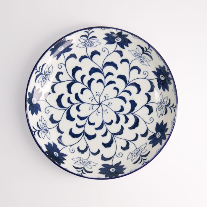 Tokyo Design Studio - Blue Botan - Assiette Ronde - 21,5x3,4cm