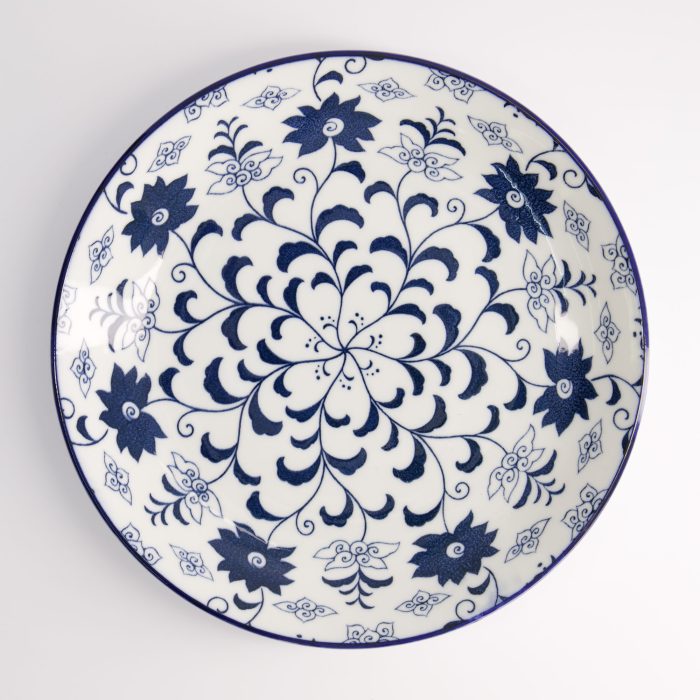 Tokyo Design Studio - Blue Botan - Assiette Ronde - 25x3,3cm
