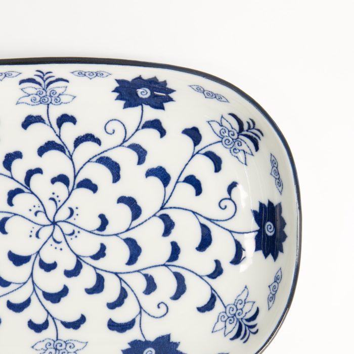 Tokyo Design Studio - Blue Botan - Assiette Oblongue - 18,7x13cm – Image 2