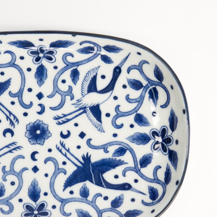 Tokyo Design Studio - Blue Maizuru - Assiette Oblongue - 18,7x13cm