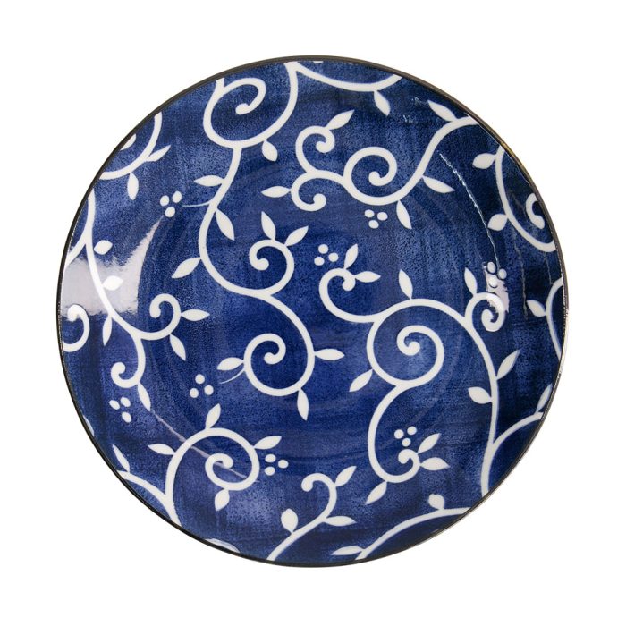Tokyo Design Studio - Tokyo Blue - Karakusa - Assiette Plate - 25x3,3cm – Image 2