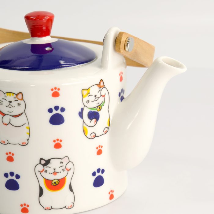 Tokyo Design Studio - Kawaii - Chat Porte-Bonheur - Théière - Coffret Cadeau - 0,8lt – Image 4