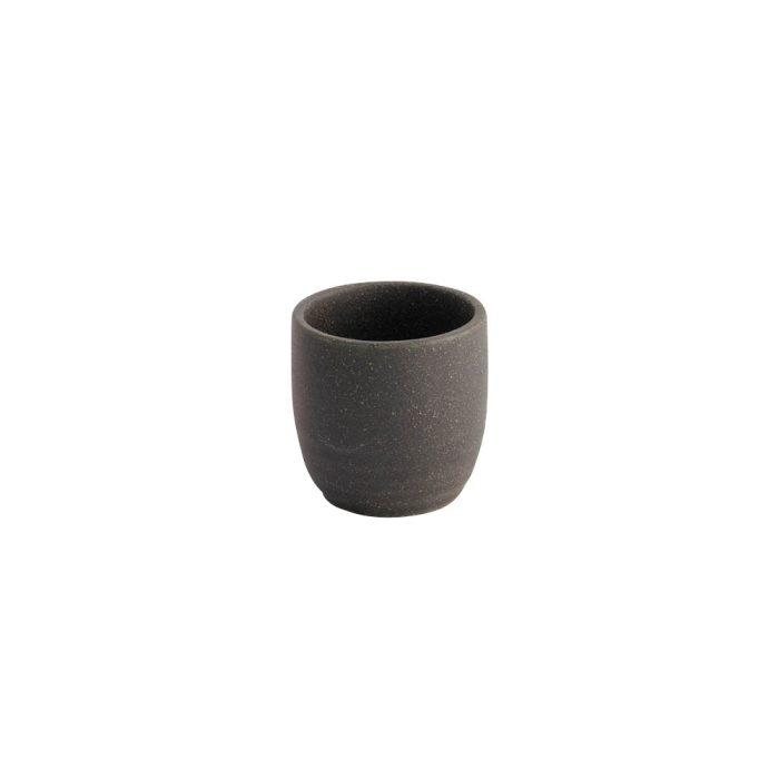 Tasse à Sake - Noir - Bizen - 4.5x4.5cm - 50ml – Image 2
