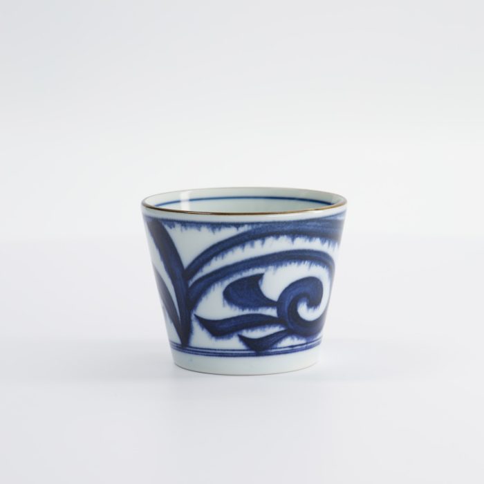 Tokyo Design Studio - Tasse à Thé - Droite - Bleu/Blanc - Japon - Aisomon - 8.3x6.5cm - 180ml – Image 4