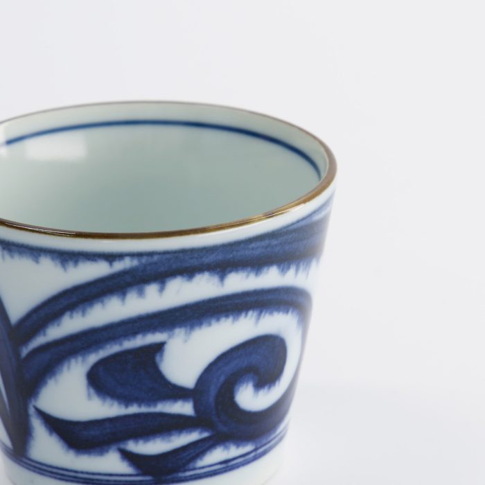 Tokyo Design Studio - Tasse à Thé - Droite - Bleu/Blanc - Japon - Aisomon - 8.3x6.5cm - 180ml – Image 3