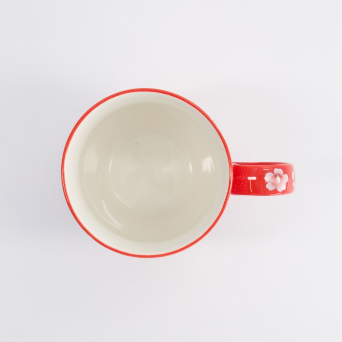 Tokyo Design Studio - Kawaii - Fleurs - Mug - W/Boîte Cadeau - Rouge - 8,5x10,2 cm - 380 ml – Image 3