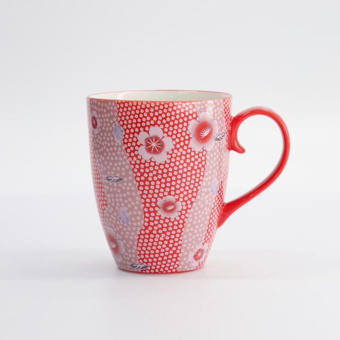 Tokyo Design Studio - Kawaii - Fleurs - Mug - W/Boîte Cadeau - Rouge - 8,5x10,2 cm - 380 ml – Image 4