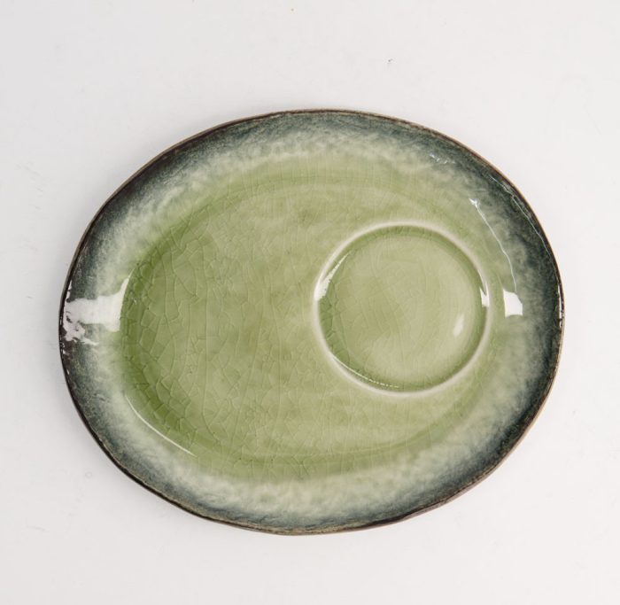 Tokyo Design Studio - Yamasaku - Petite assiette - Green - 18x14x2cm – Image 2