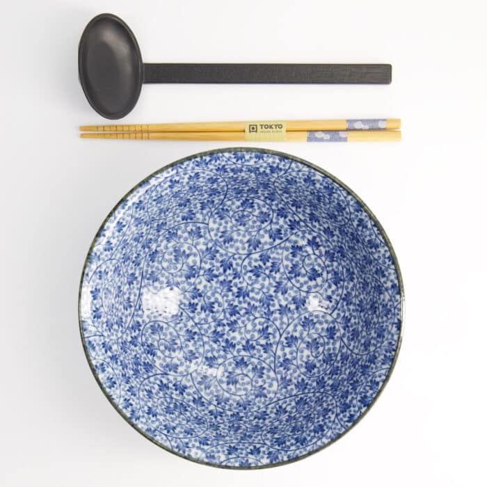 Tokyo Design Studio - Ramen Bowl - 3pcs - Giftset - Karakusa - 20.5x8cm - 1200ml – Image 3