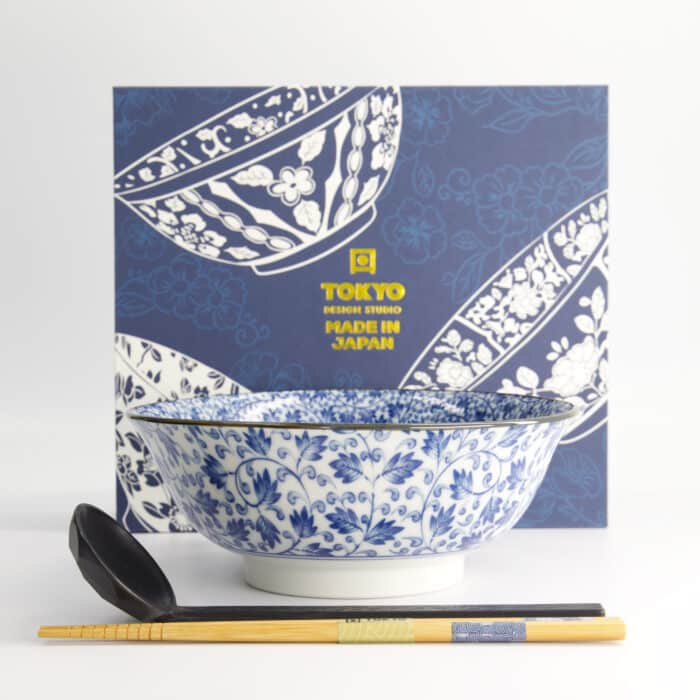 Tokyo Design Studio - Ramen Bowl - 3pcs - Giftset - Karakusa - 20.5x8cm - 1200ml – Image 4