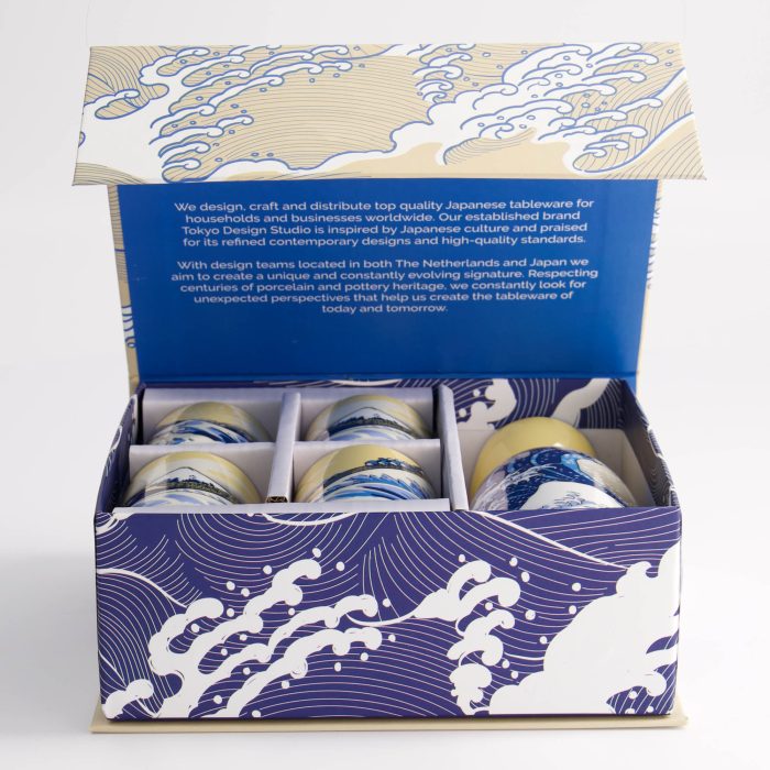 Tokyo Design Studio - Kawaii - Hokusai - Sake Set 1:4 - 120/50ML – Image 4