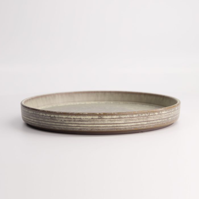 Tokyo Design Studio - Assiette Ronde avec Bord - Gris - 23x3cm – Image 3