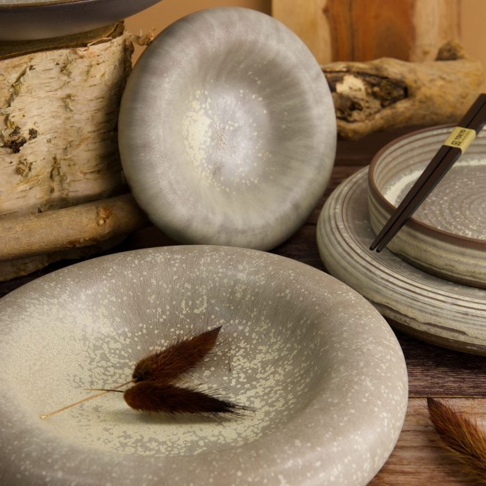 Tokyo Design Studio - Grande Plate - Rond - Gris - 24x5cm – Image 5