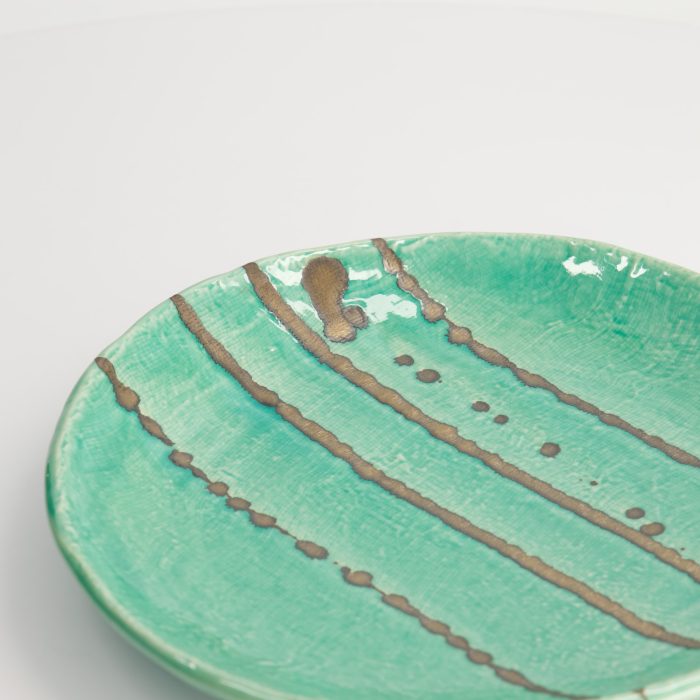 Tokyo Design Studio - Yamasaku - Turquoise - Assiette Ronde - 23x3cm – Image 4