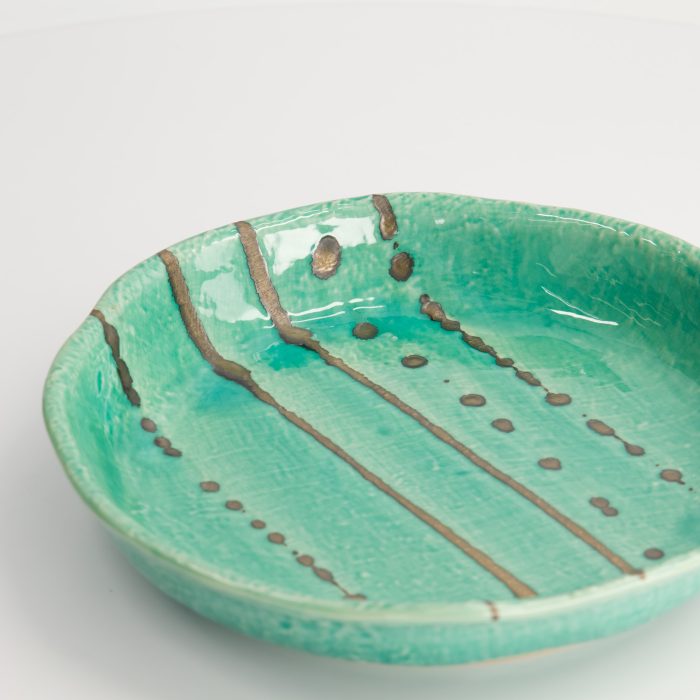 Tokyo Design Studio - Yamasaku - Turquoise - Assiette Plate - 21.5x3.5cm – Image 4