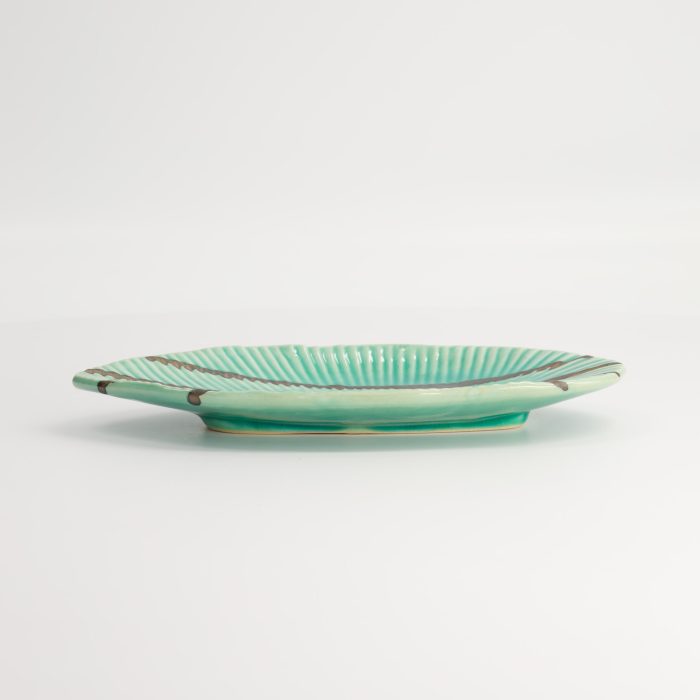 Tokyo Design Studio - Yamasaku - Turquoise - Assiette Feuille Rectangulaire - 21,5x10,8x2cm – Image 5