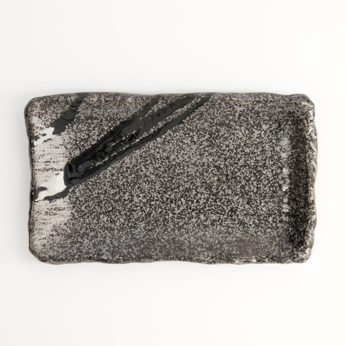 Tokyo Design Studio - Assiette Rectangulaire - Noir/Gris - 22,2x13,3x2 cm – Image 2
