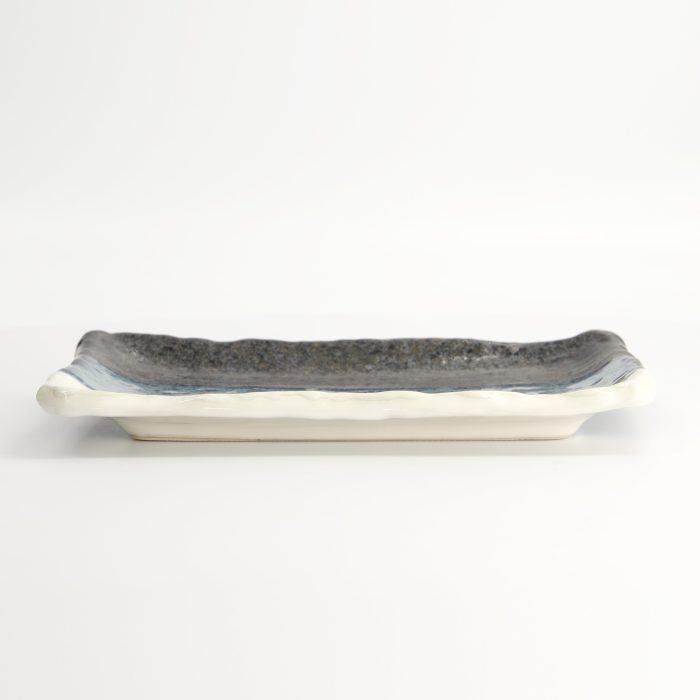 Tokyo Design Studio - Assiette Rectangulaire - Noir/Bleu/Blanc - 22,2x13,3x2 cm – Image 3