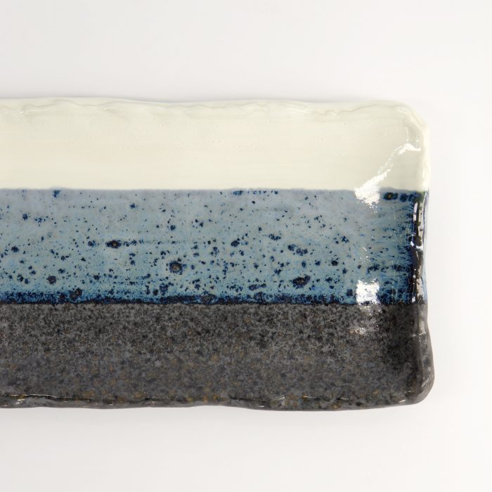 Tokyo Design Studio - Assiette Rectangulaire - Noir/Bleu/Blanc - 22,2x13,3x2 cm – Image 4