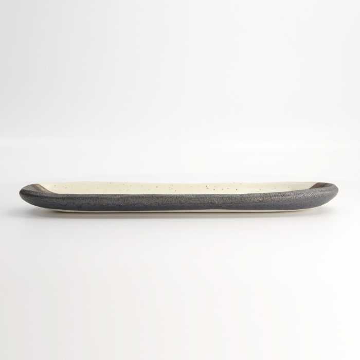 Tokyo Design Studio - Assiette Ovale - Noir/Brun - 34.5x10.8x2.5cm – Image 3