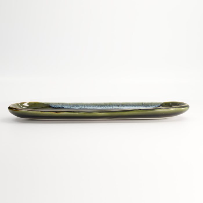 Tokyo Design Studio - Assiette Ovale - Verte - 34,5x10,8x2,5 cm – Image 3