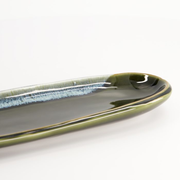 Tokyo Design Studio - Assiette Ovale - Verte - 34,5x10,8x2,5 cm – Image 4
