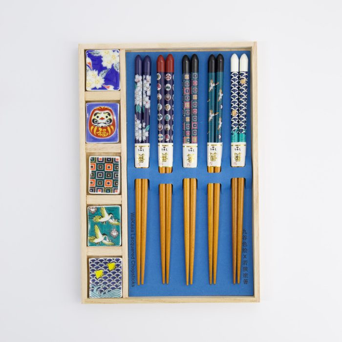 Tokyo Design Studio - Grande Assiette - Baguettes - Coffret Cadeau/10 - Japon - Dans Boîte en Bois – Image 3