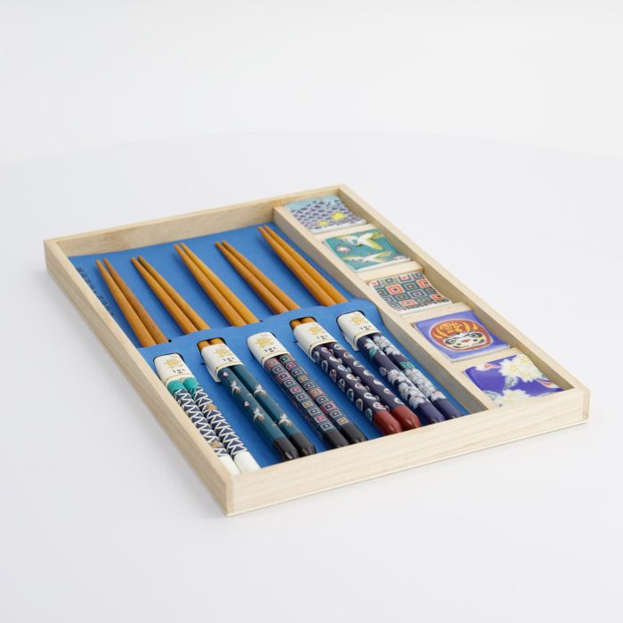 Tokyo Design Studio - Grande Assiette - Baguettes - Coffret Cadeau/10 - Japon - Dans Boîte en Bois – Image 6