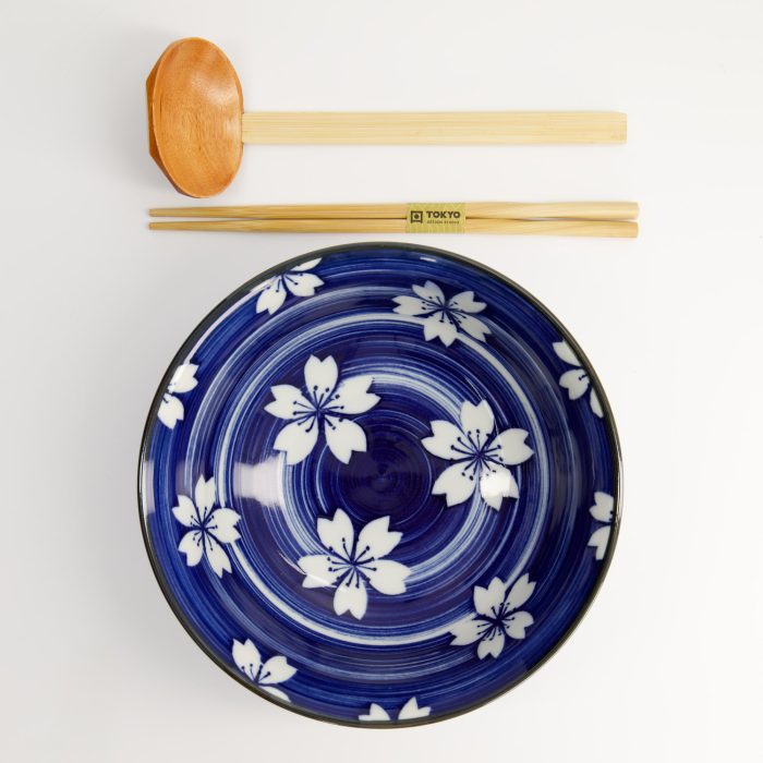 Tokyo Design Studio - Mixed Bowls - Ramen - Karakusa - 3pcs - Ensemble Cadeau - 20,5x8cm - 1200ml – Image 3