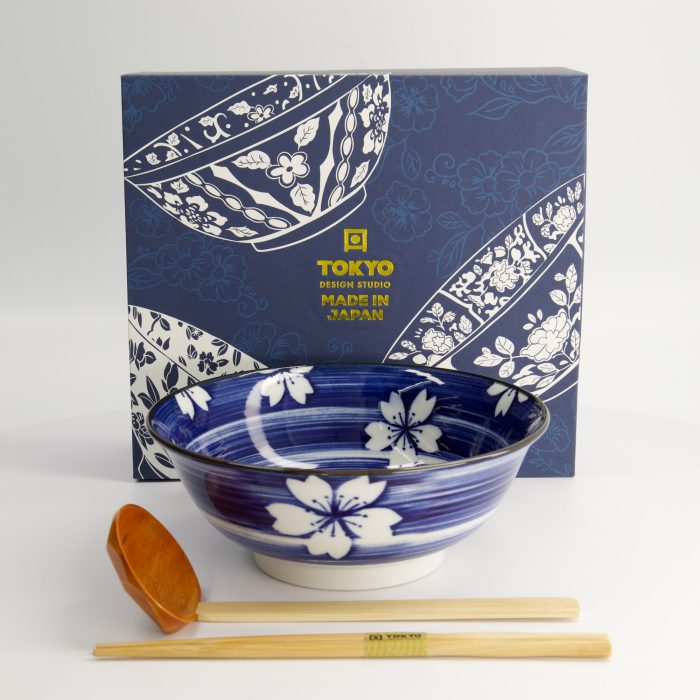 Tokyo Design Studio - Mixed Bowls - Ramen - Karakusa - 3pcs - Ensemble Cadeau - 20,5x8cm - 1200ml – Image 5