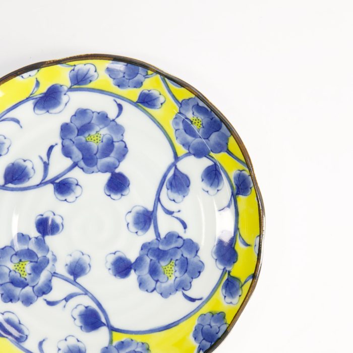 Tokyo Design Studio - Botan - Assiette - Jaune/Bleu - 16,5x2cm – Image 3