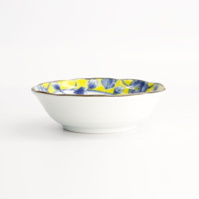 Tokyo Design Studio - Botan - Assiette - Jaune/Bleu - 13.9x4.1cm – Image 3