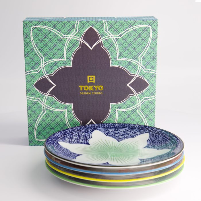 Tokyo Design Studio - Fleur de Lys - 4pcs - Assiette - Coffret Cadeau - 20x3cm – Image 3