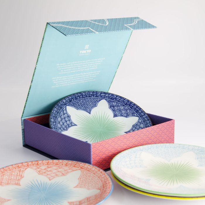 Tokyo Design Studio - Fleur de Lys - 4pcs - Assiette - Coffret Cadeau - 20x3cm – Image 4