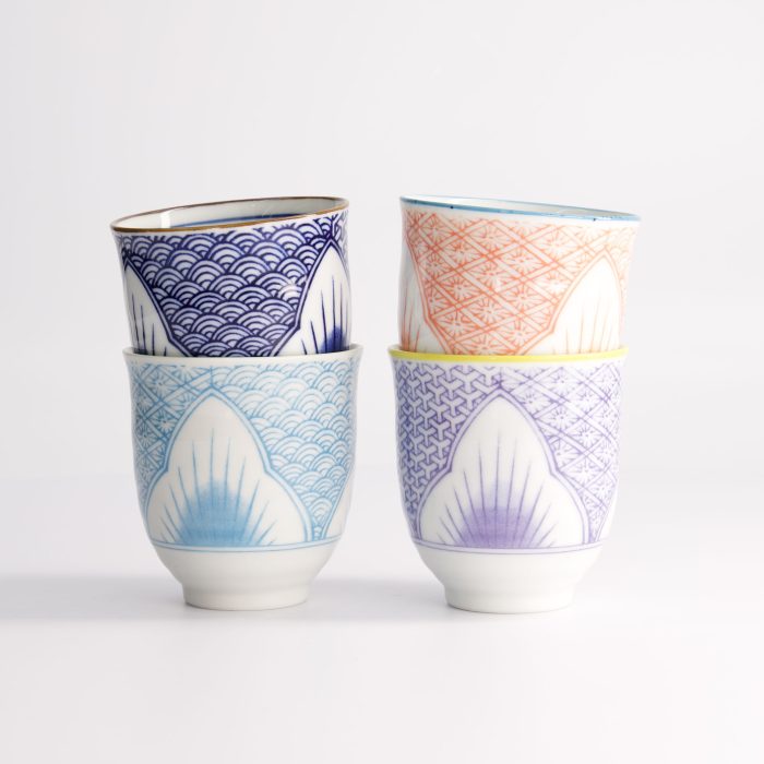Tokyo Design Studio - Lily Flower - 4pcs - Tasse à thé - Coffret cadeau - 7.8x8.2cm - 250ml – Image 3