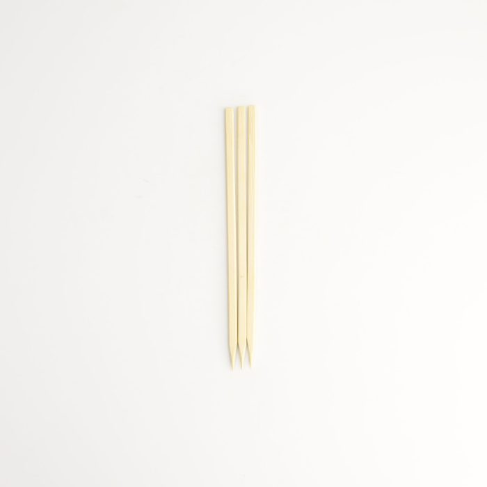 Konro - Brochette en Bambou - Carrée UO-Gushi - 16 cm - 3 mm d’Épaisseur - 250 pièces – Image 2