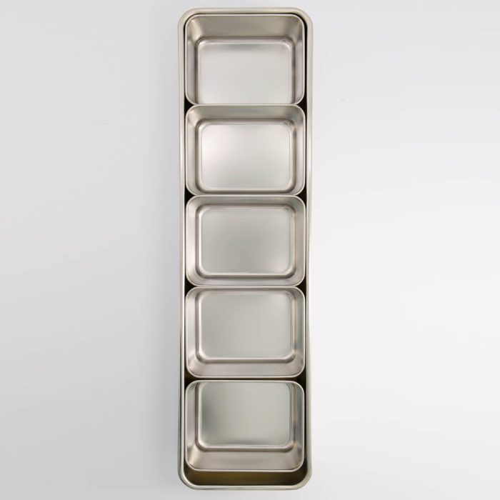 Tokyo Design Studio - Conteneur à Épices - Acier Inoxydable - 5 pièces - 51,4x15,5x6,3 cm – Image 3