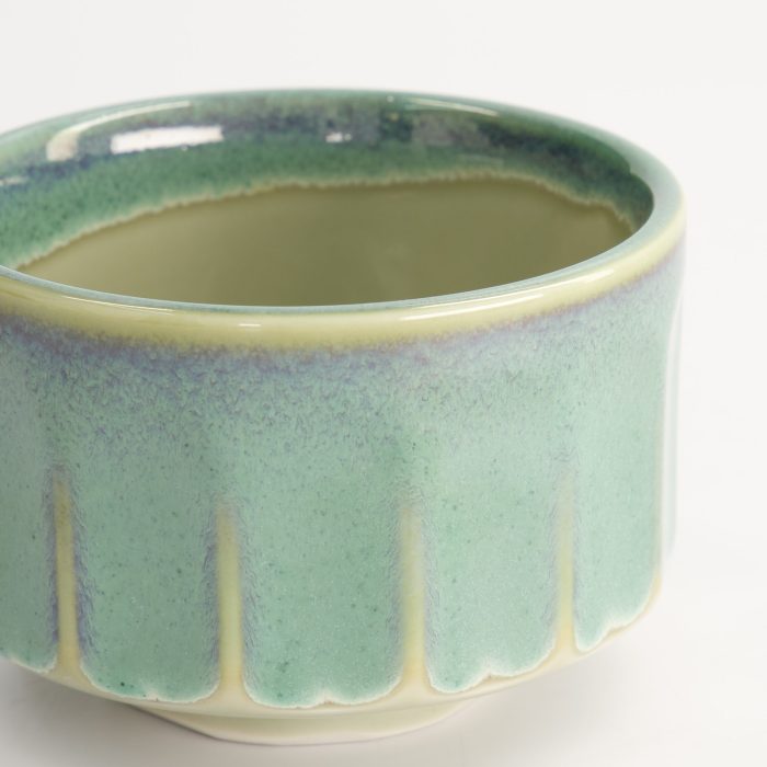 Tokyo Design Studio - Bol à Matcha Artisanal - Blanc/Aqua - 11,5x7,5cm - 400ml – Image 4