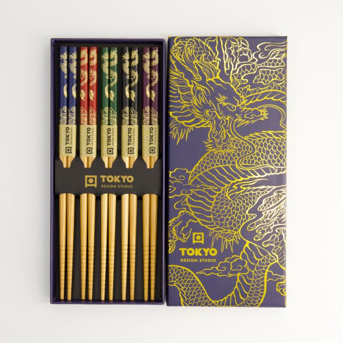 Tokyo Design Studio - Baguettes - Coffret cadeau/5 - Dragon – Image 2
