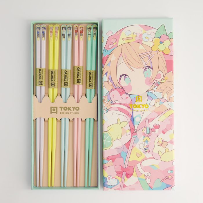Tokyo Design Studio - Baguettes - Coffret cadeau / 5 paires - Anime – Image 2