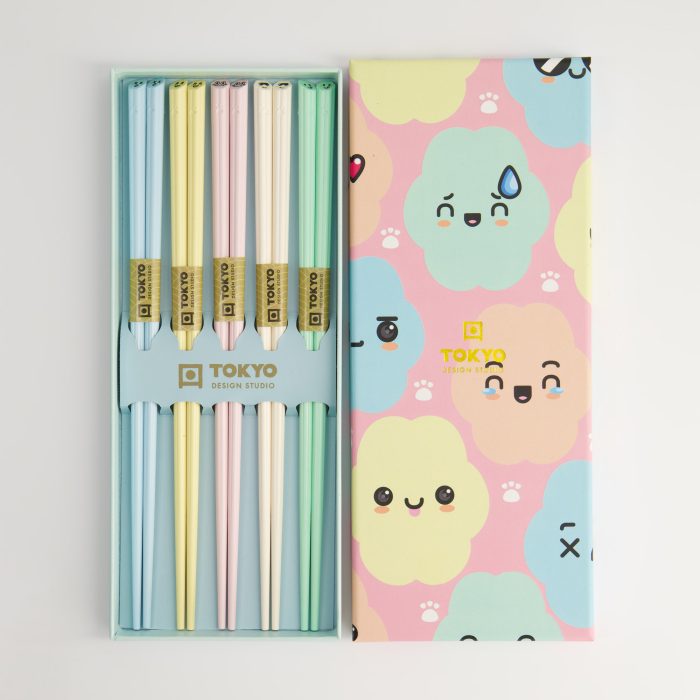 Tokyo Design Studio - Baguettes - Coffret Cadeau/5 - Cloud Emoji – Image 3