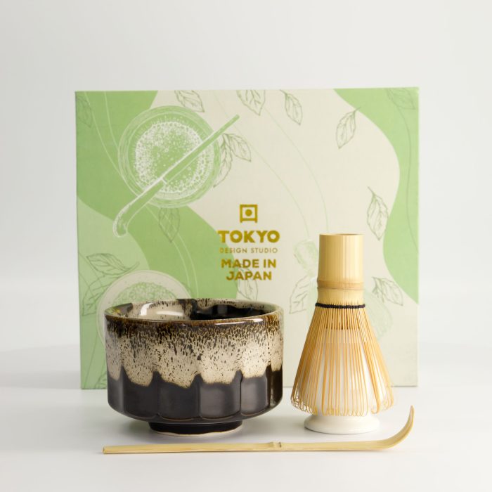 Tokyo Design Studio - Coffret Cadeau Matcha - Kanegin Noir - 11x8cm - 4 pièces – Image 2
